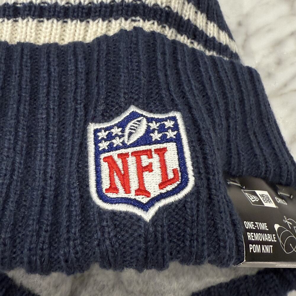 Tennessee Titans‎ Beanie Hat Youth NFL Football Pom New Era Kids Outdoors NEW - Picture 4 of 12